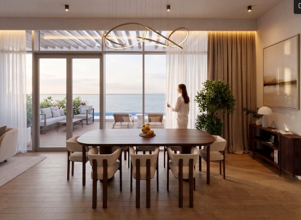 SEEFA by Alef sea-view dining interior